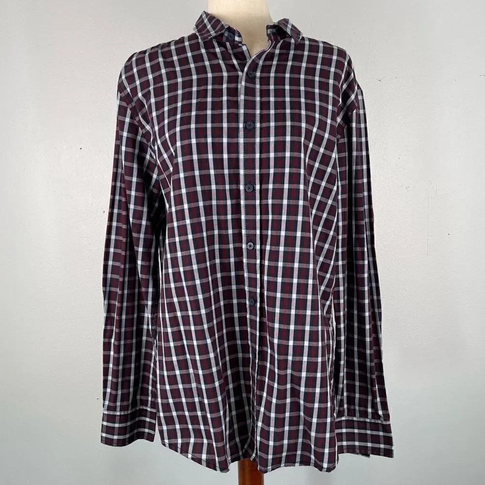 American Rag Cie Button Down Dress Shirt Size L EUC